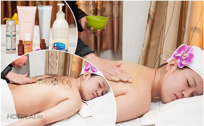 Massage Body Thư Giãn + Massage Tan Mỡ Bụng, Eo + Mặt Nạ Collagen
